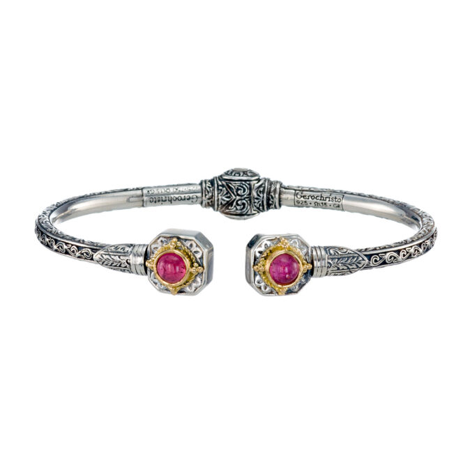 Cyclades square bracelet in 18K Gold and Sterling silver - Image 3