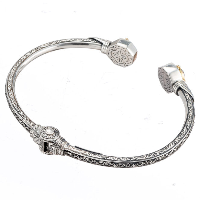 Cyclades Polygon bracelet in 18K Gold and Sterling silver - Image 3