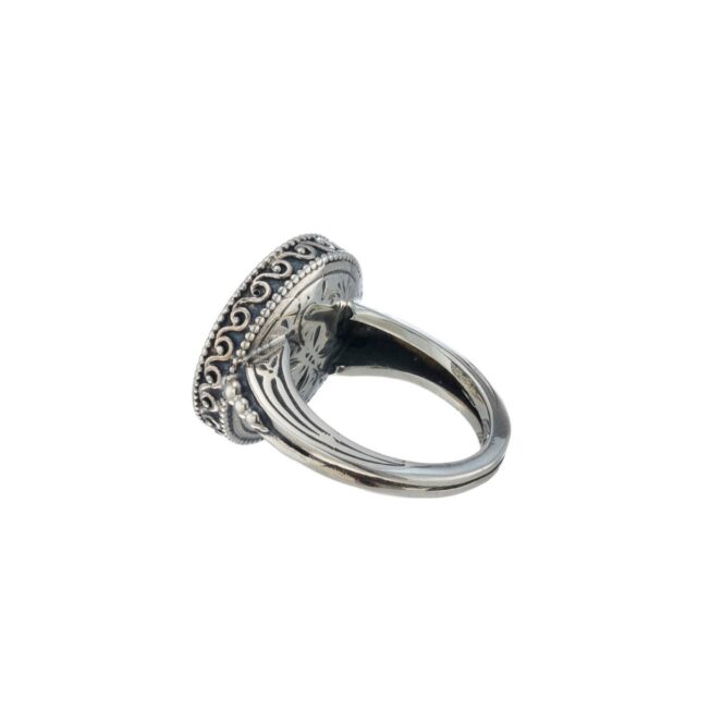 Garden shadows round ring in 18K Gold and Sterling Silver - Image 3
