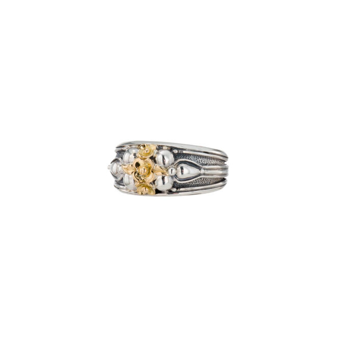 Kassandra flower ring in 18K and Sterling Silver - Image 2