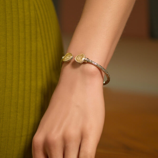 Mediterranean Bracelet in 18K Gold and Sterling Silver