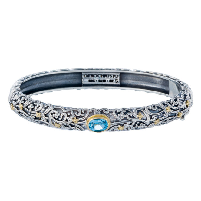 Eve Eden's Garden Bracelet in 18K Gold and Sterling Silver with Semi precious stone - Image 2