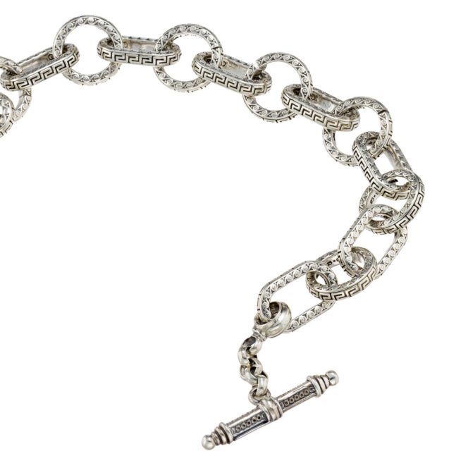 Ancient myth link bracelet in sterling silver - Image 3