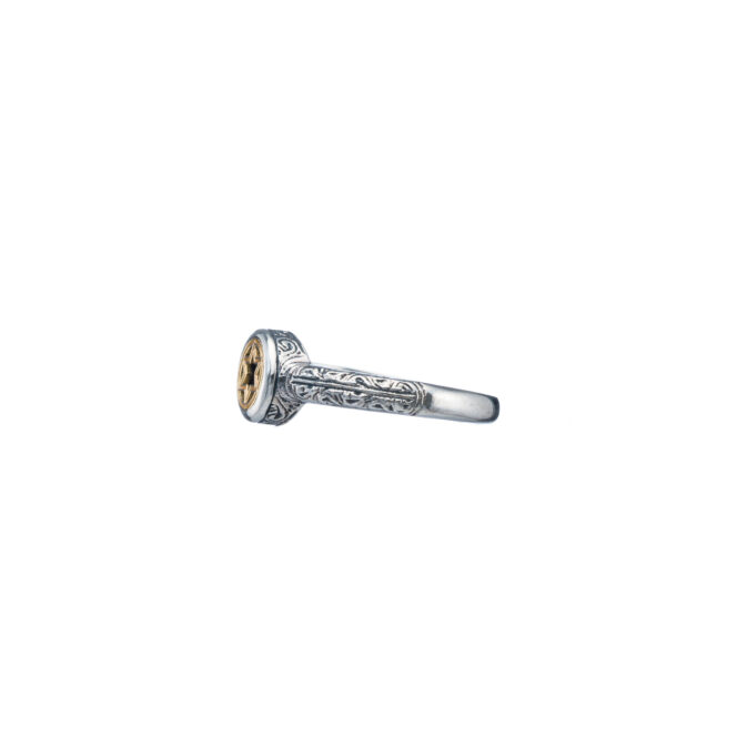 Symbol Ring Star of David in 18K Gold and Sterling Silver - Image 3