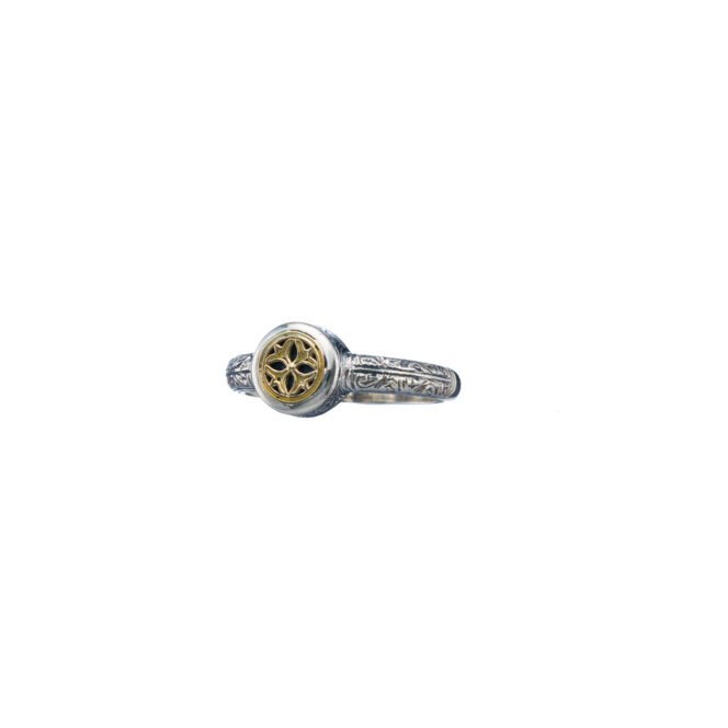 Symbol Ring in 18K Gold and Sterling Silver - Image 3