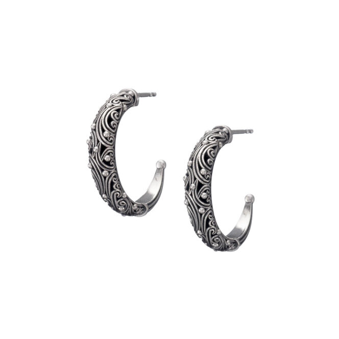 Kynthia Hoops Earrings in Sterling Silver - Image 3