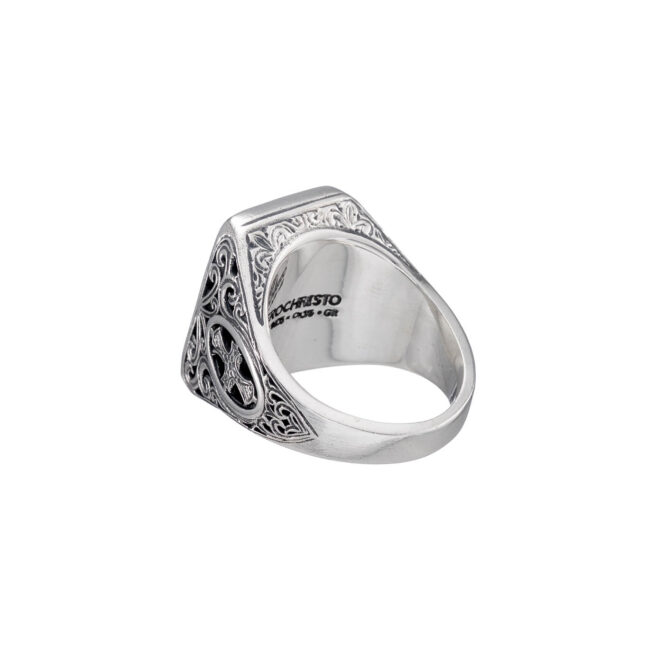 Classic Ring in 18K Gold and Sterling Silver - Gerochristo Jewelry