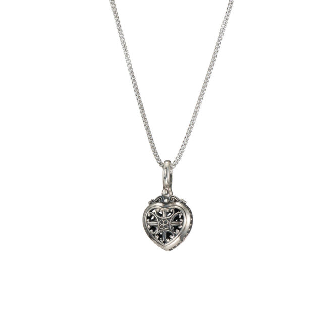 Roxanna Heart Pendant in Sterling Silver - Image 2