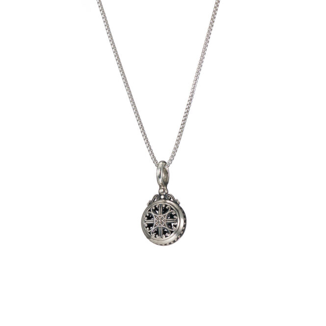 Roxanna Round Pendant in Sterling Silver - Image 3