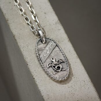 Turtle Talisman Pendant in Sterling Silver