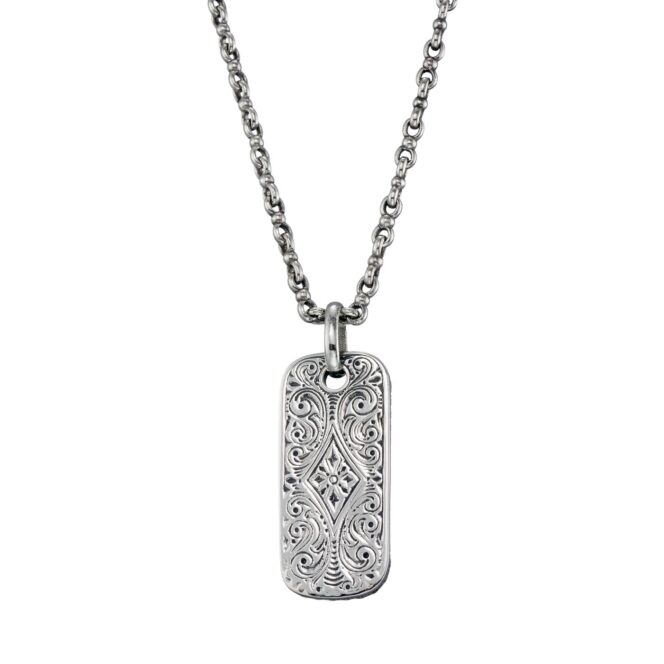 Hamsa Talisman Pendant in Sterling Silver - Image 4