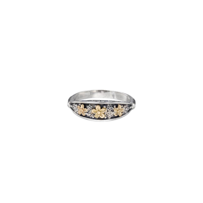 Wild Flower Anthemis Ring in 18K Gold and Sterling Silver - Image 5