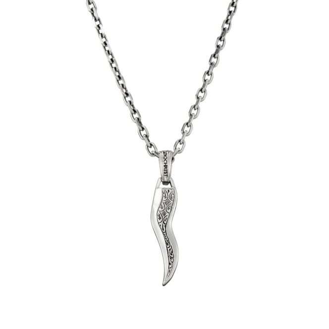 Simplicity Thin Claw Amulet Pendant in Sterling Silver - Image 4