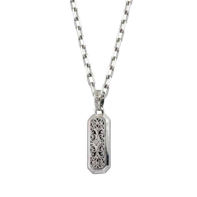 Simplicity Pendant Mediterranean pattern in Sterling Silver - Image 3