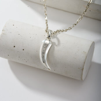 Simplicity Claw Amulet Pendant in Sterling Silver