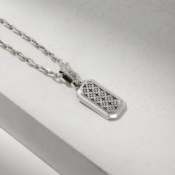 Simplicity Cross Pattern Pendant in Sterling Silver