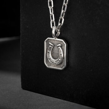 Horseshoes Pendant in Sterling Silver