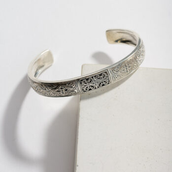 Mediterranean Cuff bracelet in Sterling Silver