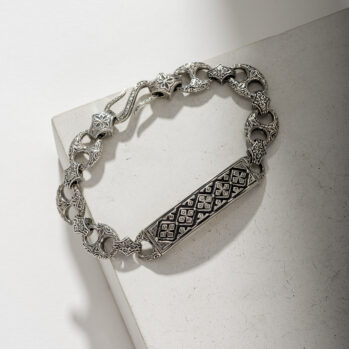 Patmos Link and Chain Bracelet in Sterling Silver
