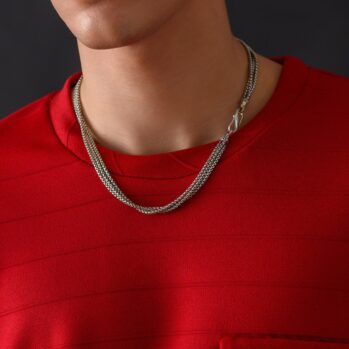 Triple box Chain in Sterling Silver