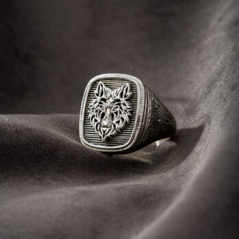 The Wolf Ring in Sterling Silver
