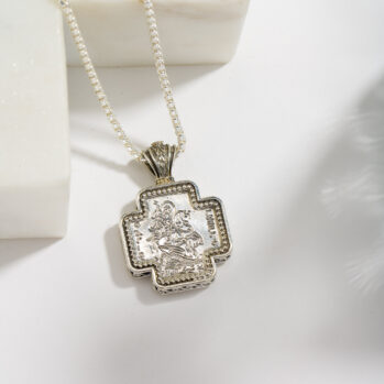 Cross Saint George in Sterling Silver