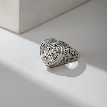 Harmony Heart Ring in Sterling Silver