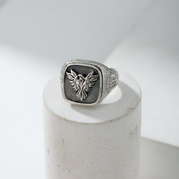 Phoenix Talisman Ring in Sterling Silver