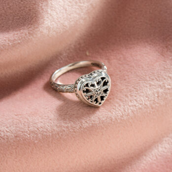 Roxana Heart Ring in Sterling Silver