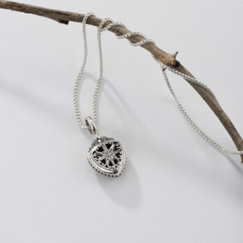 Roxana Triangle Pendant in Sterling Silver