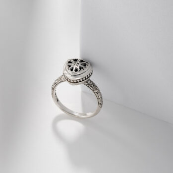 Roxana Triangle Ring in Sterling Silver