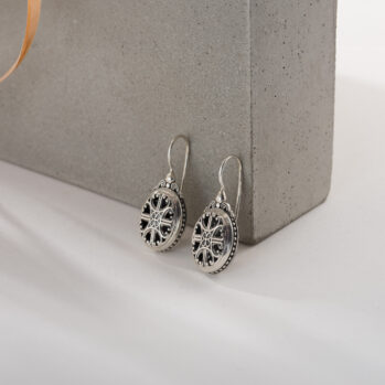 Roxana Oval Earrings in Sterling Silver