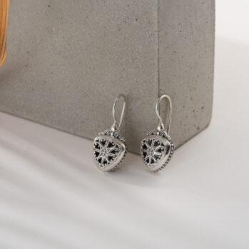 Roxana Triangle shape Earrings in Sterling Silver