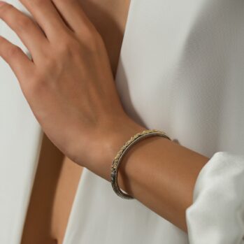 Santorini starfish and seashell Bracelet in 18K Gold and Sterling Silver