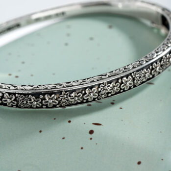 Wild Flower Anthemis Bracelet in Sterling Silver